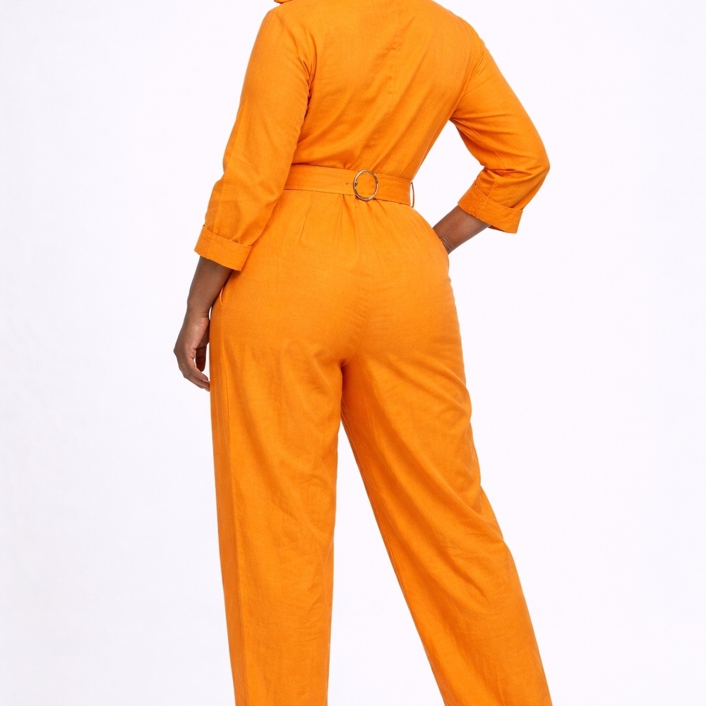 Women's Orange Jumpsuit